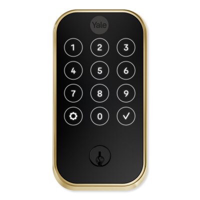 Yale Pro 2 Keyed Touchscreen Keypad Lock with Wi-Fi, Lifetime Brass